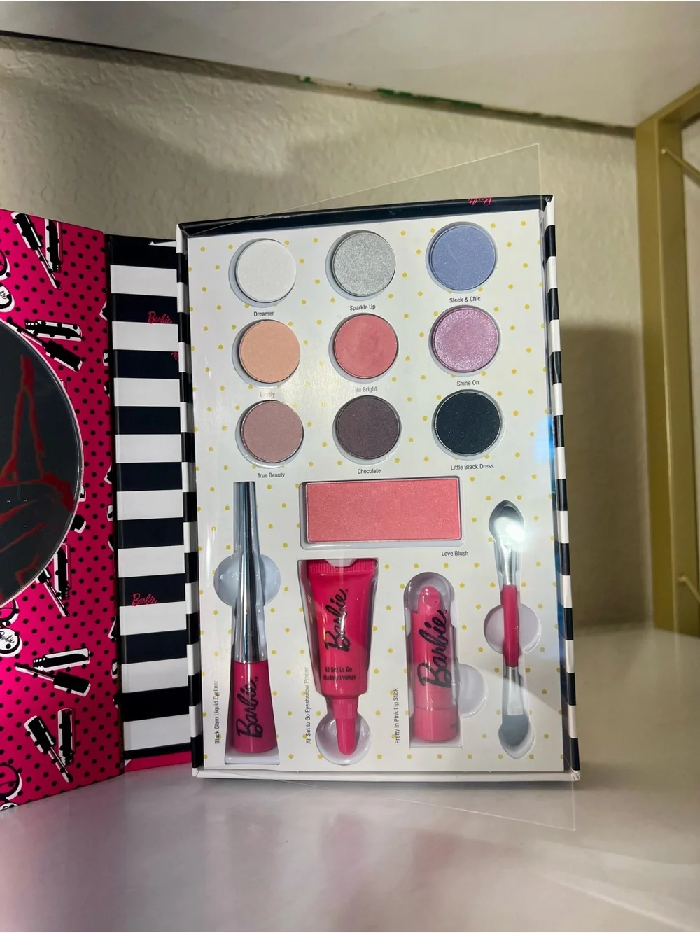 Limited-edition Barbie Beauty Book makeup palette